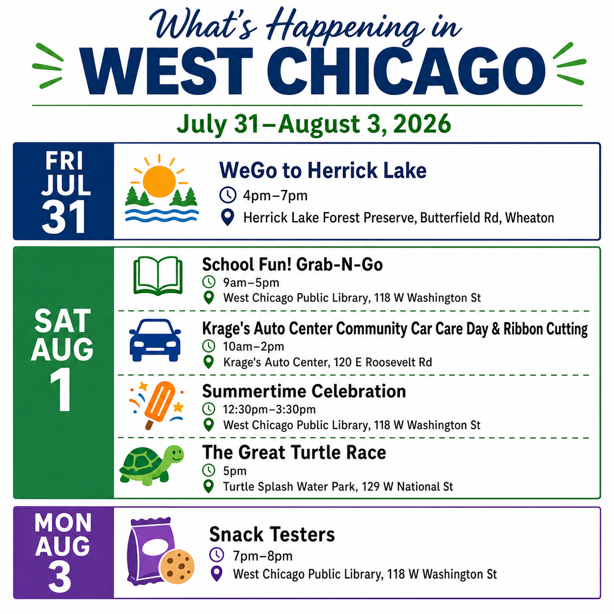 July 31–August 3, 2026 event flyer